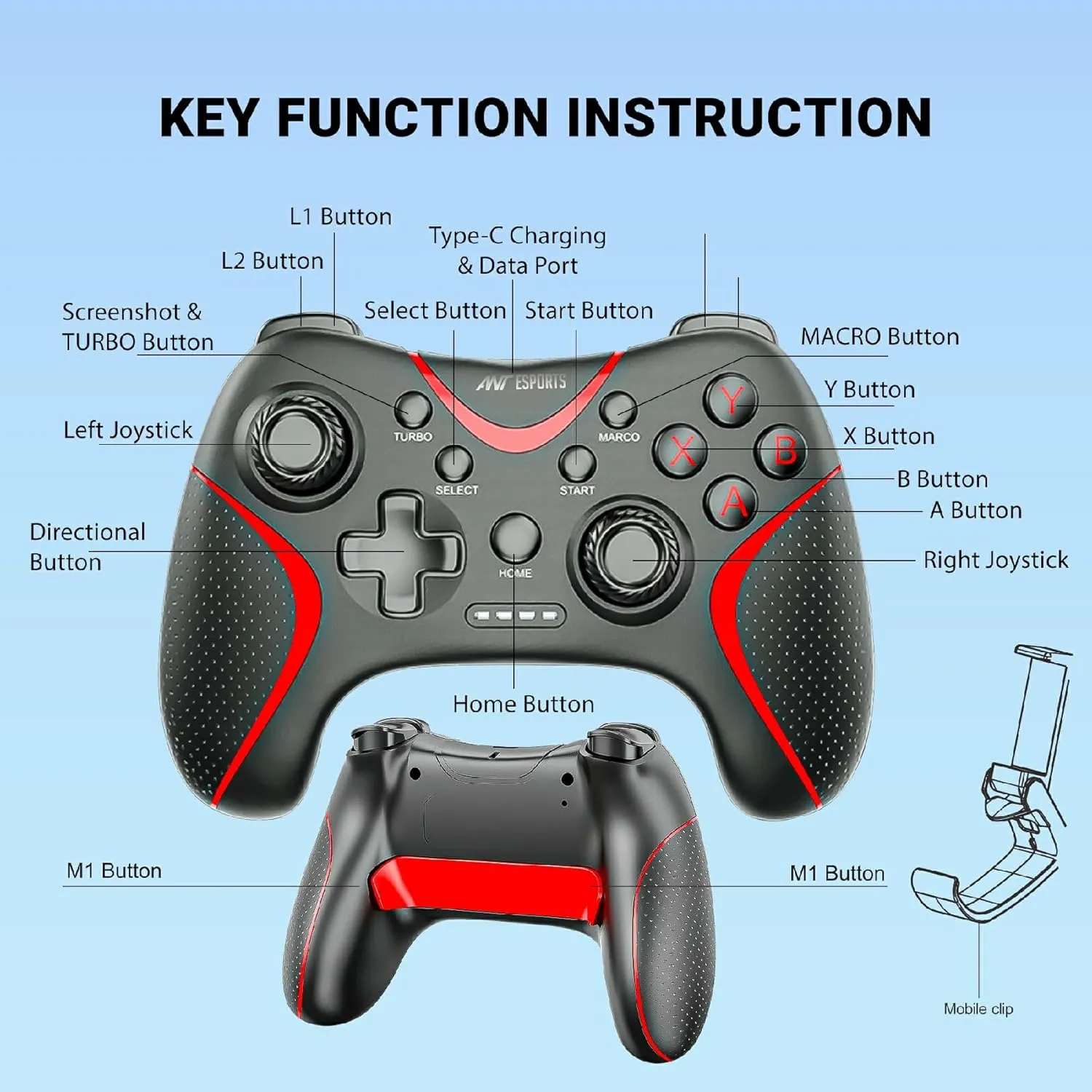 Ant Esports Wireless Gamepad GP325 view 4